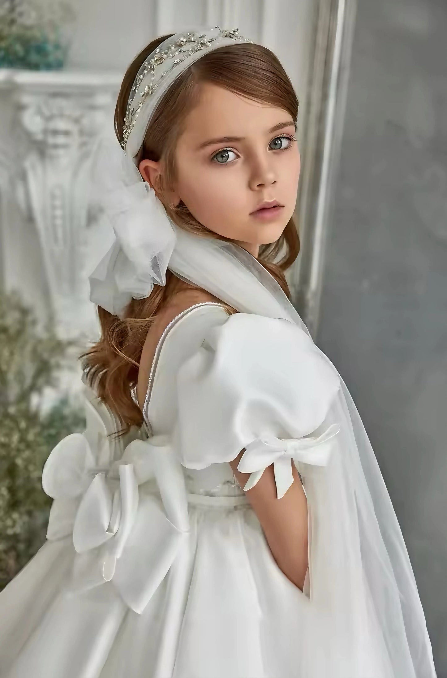 Robe de cérémonie enfant fille - BLANCHE - Magnity Kids